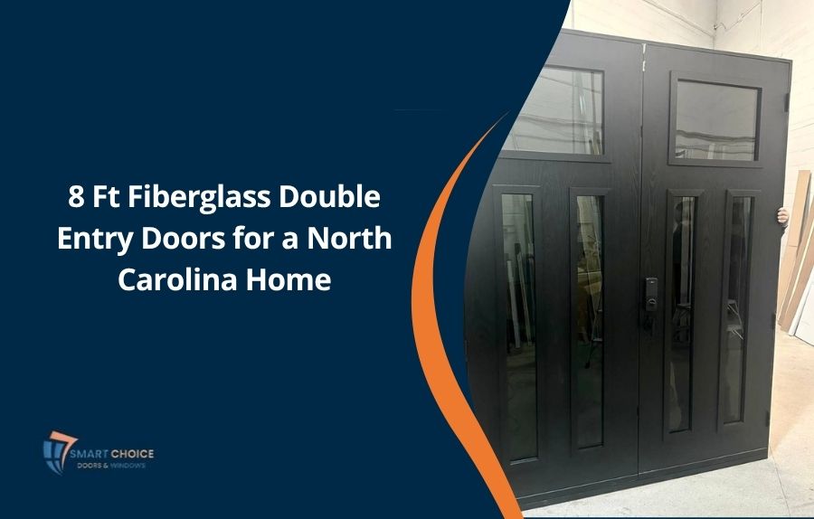 8 Ft Fiberglass Double Entry Doors for a North Carolina Home