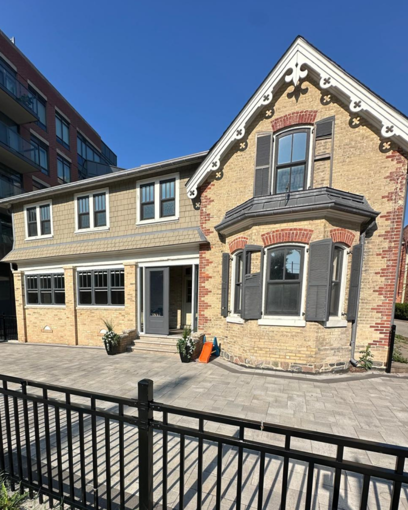 Heritage home exterior after window and door upgrade on Yonge Street in Toronto