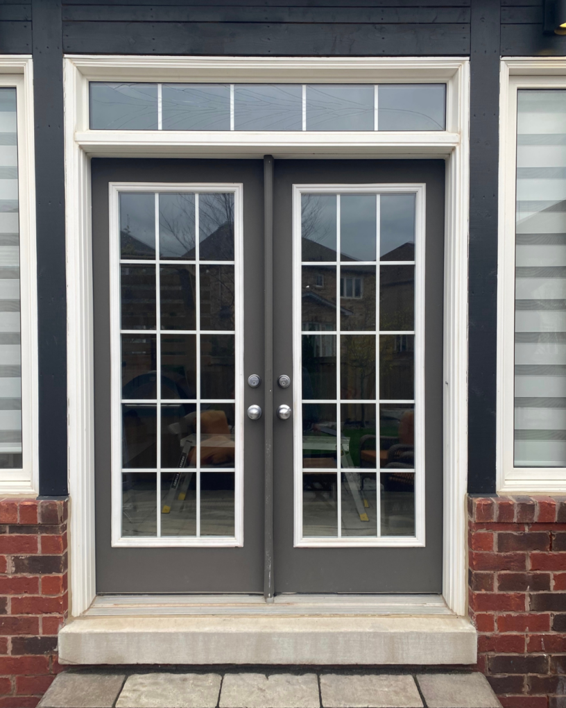 Patio door upgrade in Toronto from traditional French doors to modern sliding doors
